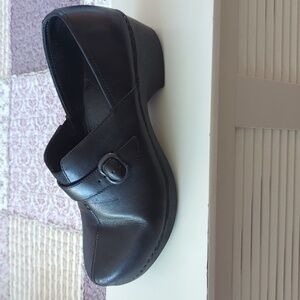 Dansko Black Leather Loafers